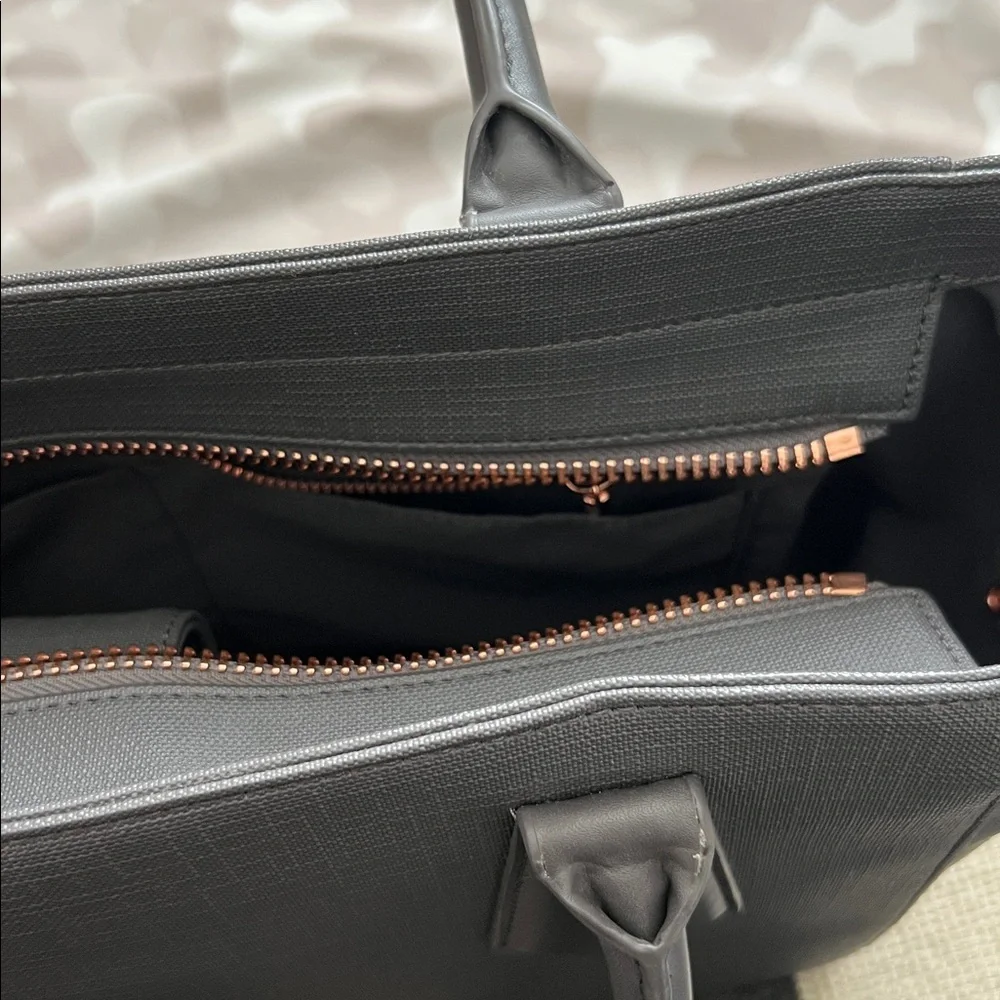 Dagne Dover Graphite Grey Signature Tote Bag